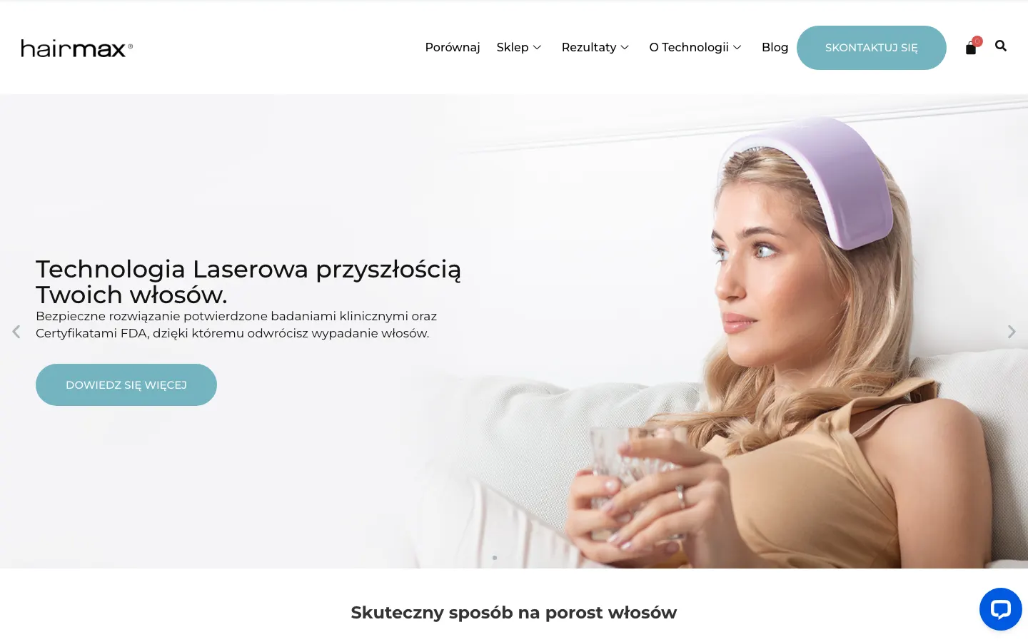 Strona hairmax.net.pl przed przeróbką