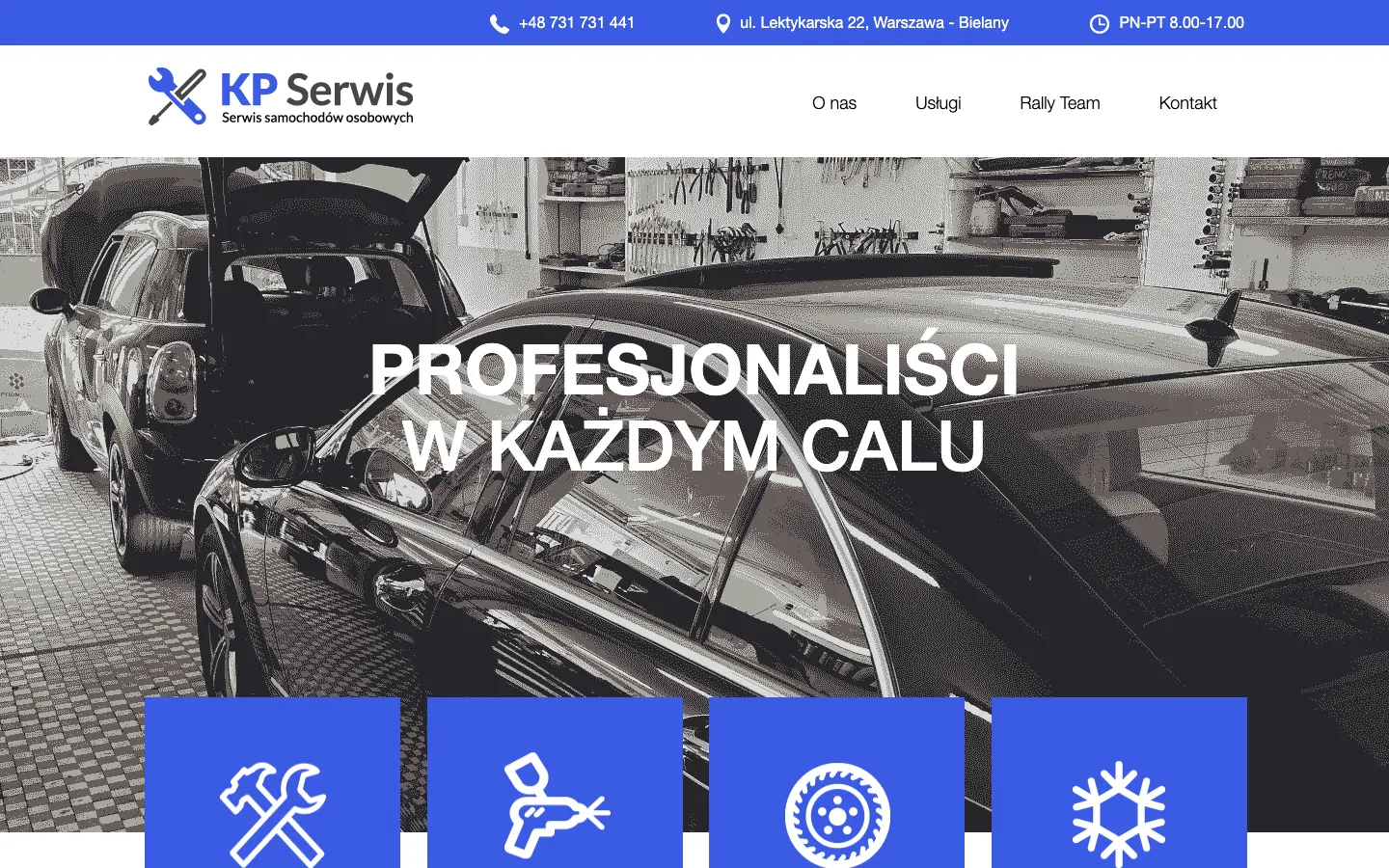 Strona kpserwis.eu przed przeróbką