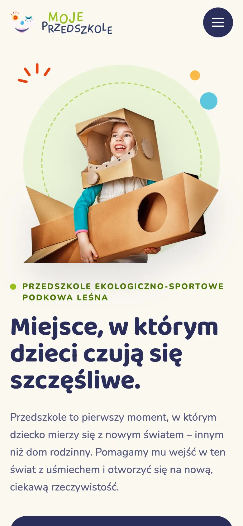 Nowa strona mprzedszkole.edu.pl na telefonie
