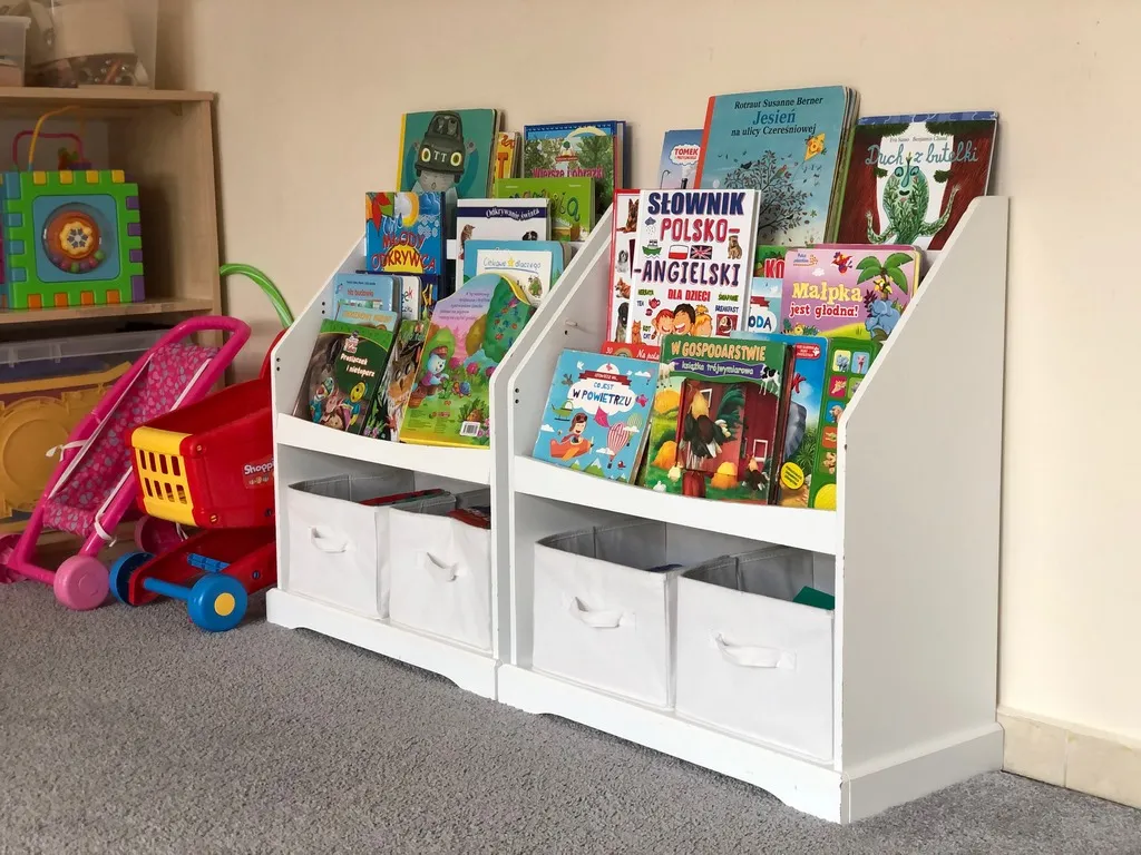 Bookcase with children’s books